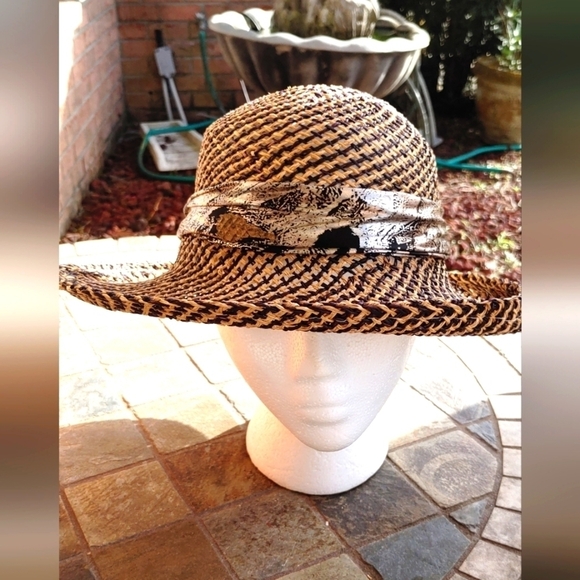 NEW CLASSY SUMMER BEACH HAT WITH SASH & BOW - Picture 5 of 14